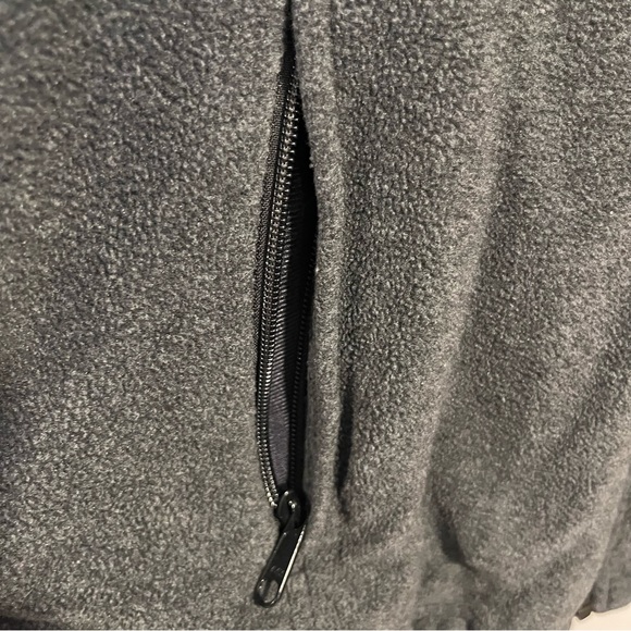 Grey Collared Zip Sweater - Size large - Picture 3 of 4